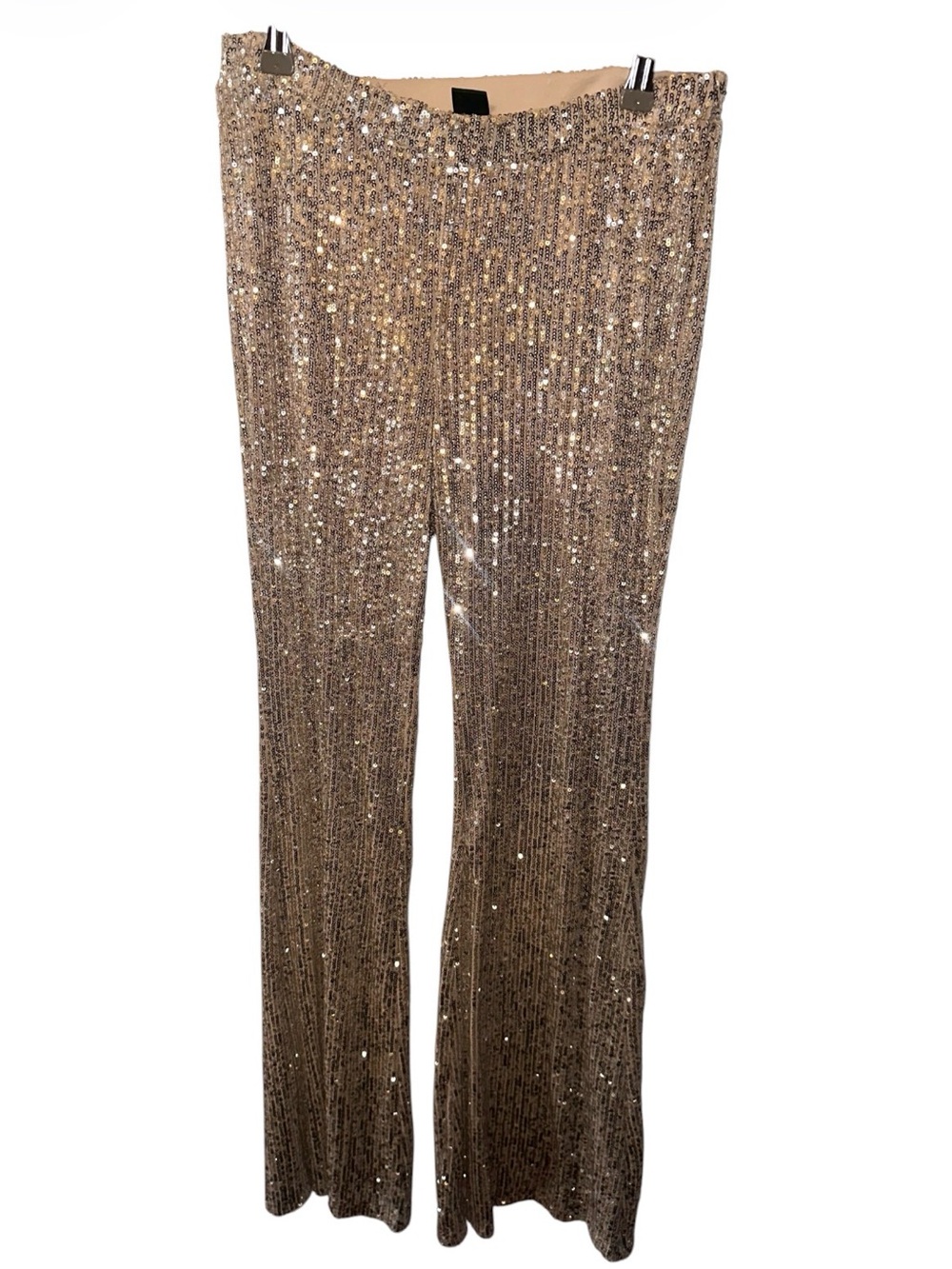 wild fable Gold Sequin Flare Leg Pants. Size small.